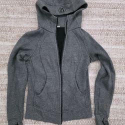 Lululemon Grey Zip Up Hoodie Womens