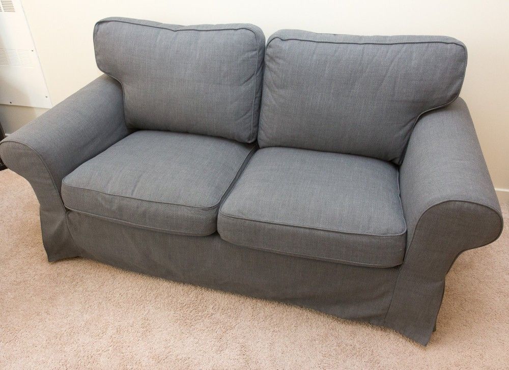 Grey loveseat sofa (like new, 3 months old)