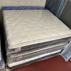 California King Size Mattress 14 Inches Thick With Pillow Top Excellent Comfort Also Available: Twin, Full, Queen And King New From Factory Delivery A