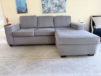 Gray Convertible L-shaped Sectional Couch