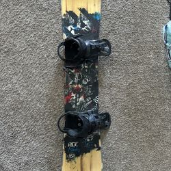 Ride Manic Snowboard 152 & Burton Large Bindings
