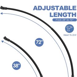 Shower Curtain Rod Adjustable