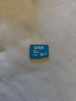 Onn 32GB Micro sd card. $10 firm.