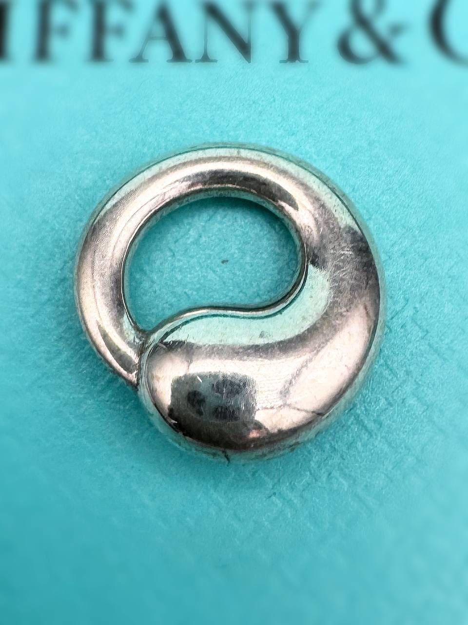 Tiffany & Co. Elsa Peretti 925 Sterling Silver Eternal Circle Pendant Charm