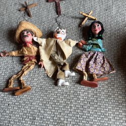 3 Marinate Dolls Working Shape Antique 