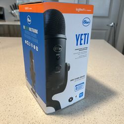A Black Blue Yeti USB Microphone
