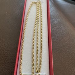 14 K Gold Rope Chain 