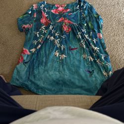 Hawaiian Print Short Sleeve Shirt