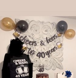 Banner Cheers & Beers to 40 years