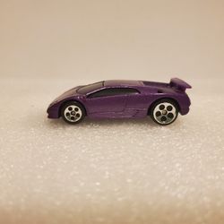 Vintage 2000 Hot Wheels McDonalds Happy Meal Lamborghini Diablo Purple Loose