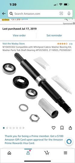 Bearing Kit For Washing Machine