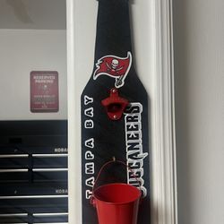 TB Buccaneers Bottle Cap Opener Wall Decor