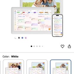 Westsee 15.6" Digital Calendar Frame – Interactive Touchscreen Eletronic Calendars, Smart Family Planner for Schedule, Photo Display, Meals, Chore Cha