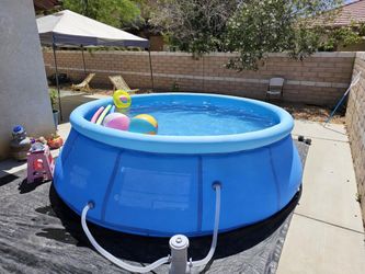 Large above ground pool
