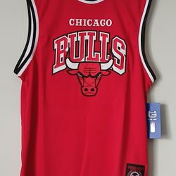 Chicago Bulls Jersey. Red With Team Colors & Logo. Men Large. NWT.