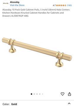 Qty 9 Gold Cabinet Hardware