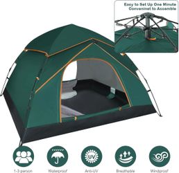 Pop Up Tent for Camping, 2-3 Person