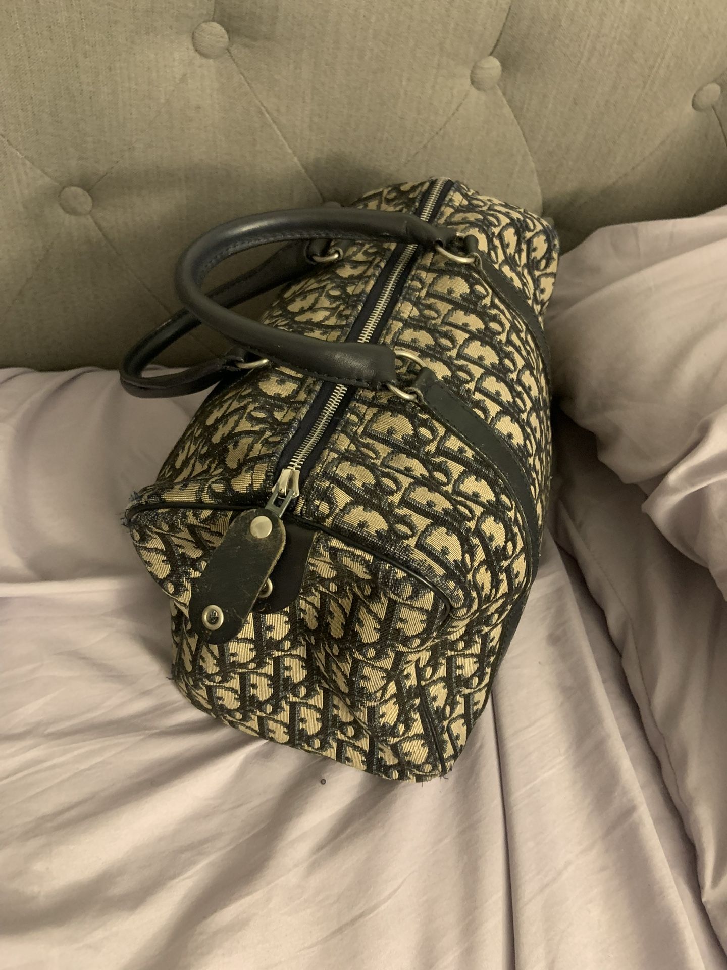 CHRISTIAN DIOR - Canvas Trotter Bag
