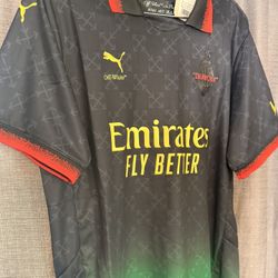 24/25 AC Milan x Off White Black Jersey