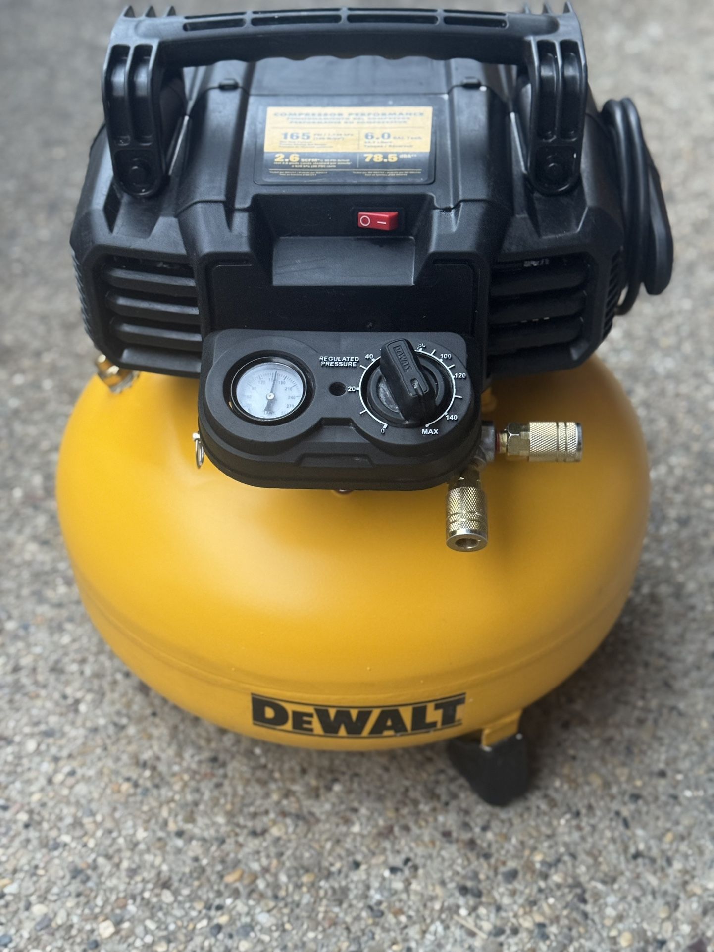 Dewalt 6 Gal. 165 PSI Electric Pancake Air Compressor