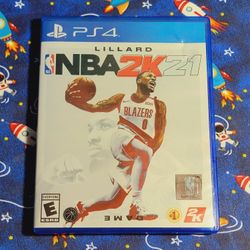 EA Sports NBA 2K21 Lillard Sony Playstation 4 PS4 CIB Complete Game Disc Case Artwork Manual Included