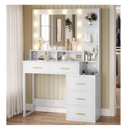 Tiptiper White Makeup Vanity