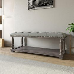 Rustic Ottoman Bench