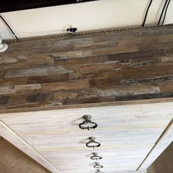 Tall Dresser And Side Table Set