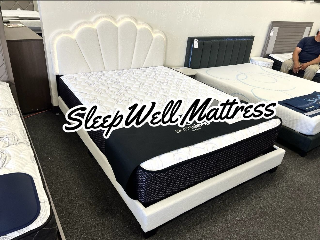 New Queen Bed Frame With Mattress