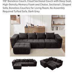 Dark Grey Couch