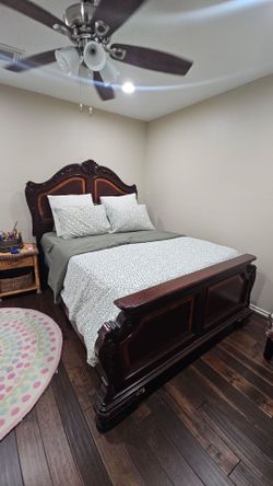 Queen bed and mattress