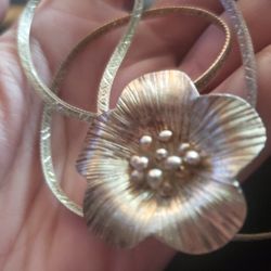 Large Sterling Silver Necklace