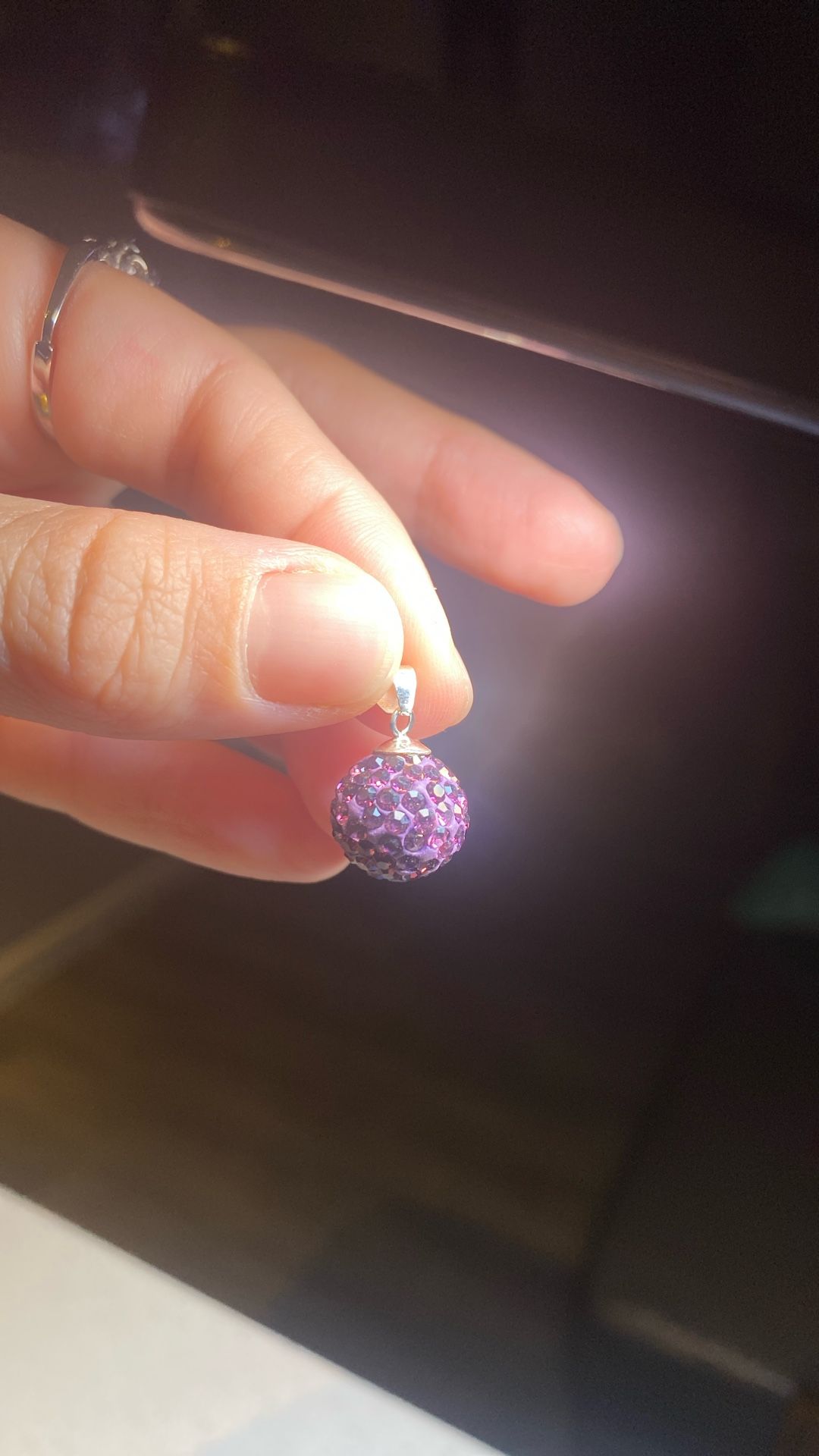 Sterling Silver Amethyst And Sapphire Pendants