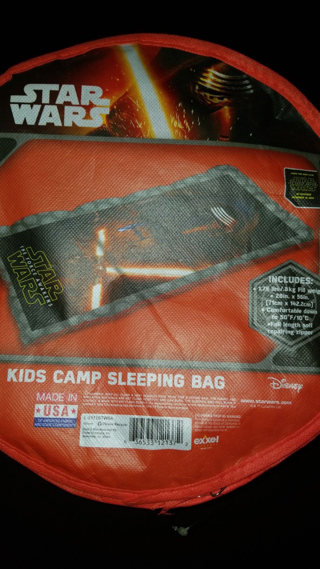 Star Wars kids camp sleeping bag