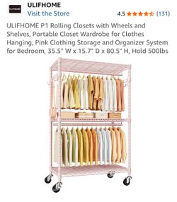 Closet wardrobe - pink