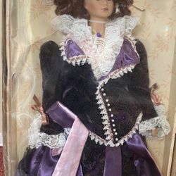 New in box Collector’s Choice Limited Edition Porcelain doll. 22” tall. 