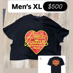 Louis Vuttion Shirt Men’s XL Can Fit Large Authentic 