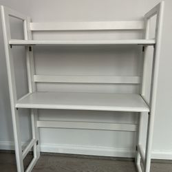 White Book Shelf / Desk 
