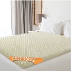Vaunn Medical Egg Crate Mattress Topper, Fragrance-Free, Dye-Free, Convoluted Foam for Pain Relief on Pressure Sores, Ventilated Therapeutic Support a