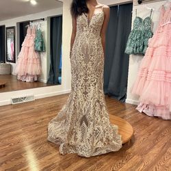 Gold Prom Dress