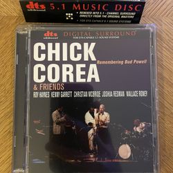 CHICK COREA Remembering Bud Powell DTS CD 5.1 Music Disc Jazz OOP AUDIOPHILE