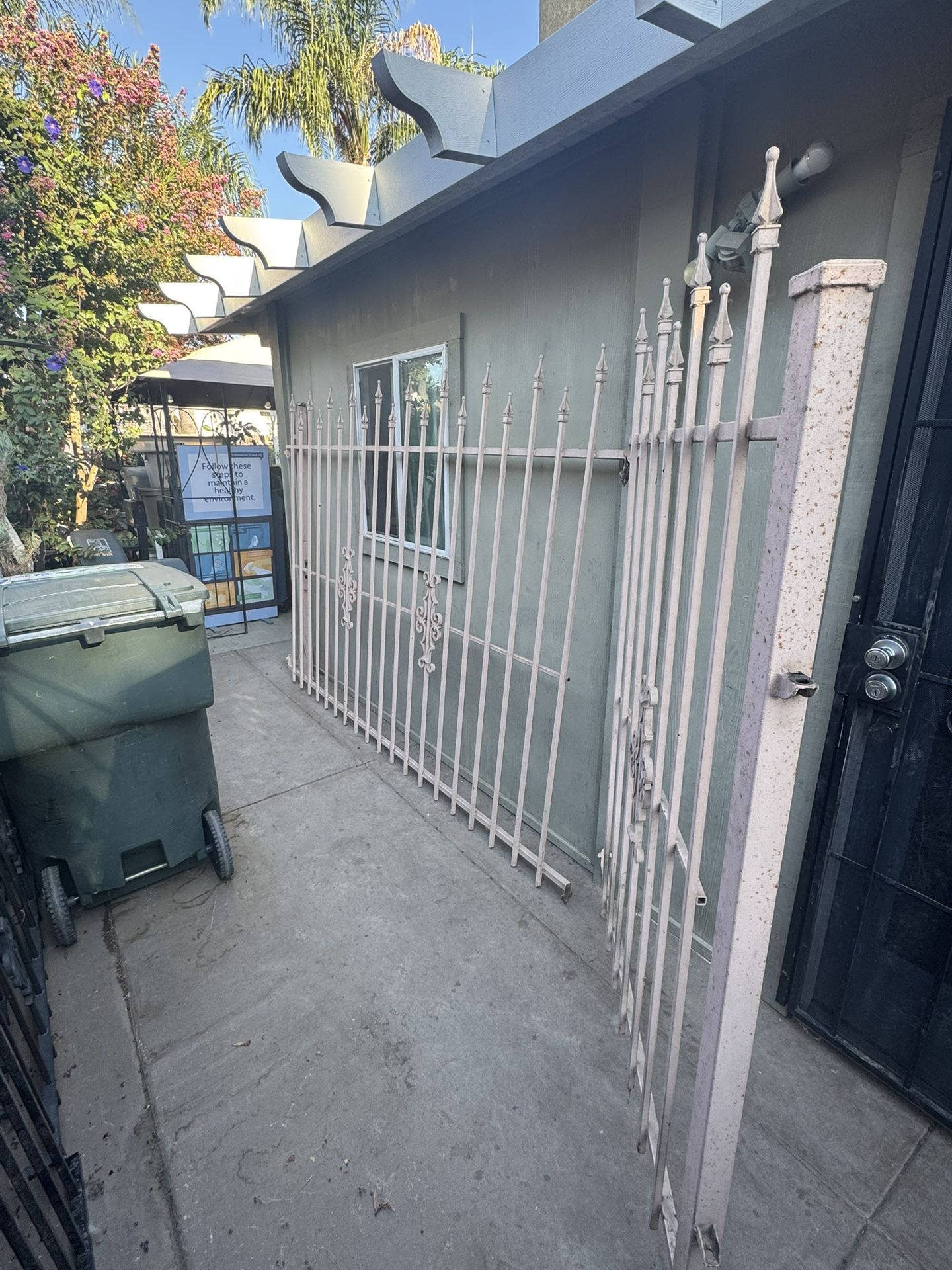 Beautiful Wrought Iron Fence Panels, both for $250