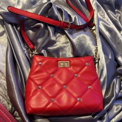 Red Purse with Strap  