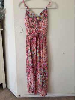 floral long summer dress size medium
