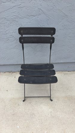 Black Metal Patio Chair