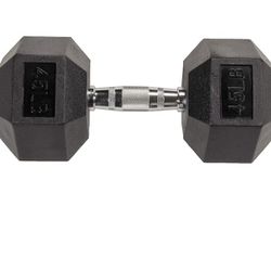 Fitvids Rubber Hex Dumbbell 45lbs set  