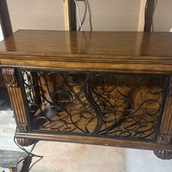 Solid Oak Wood Consult Table