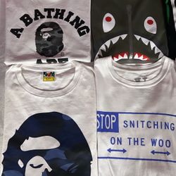 Bape, Vlone, Capn on melrose T-Shirts.