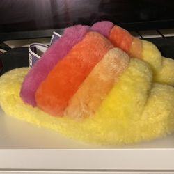 Multi Color UGG Slippers Size 5