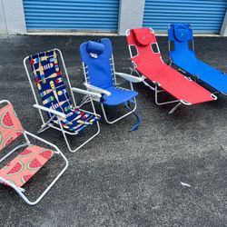 $60 for all 5! Foldable Beach Camping Outdoor Chairs! 